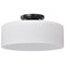 Nuvo Warren - 13 Inch Semi Flush Mount - Gun Metal with Satin White Glass 60/8035 - alternate 1